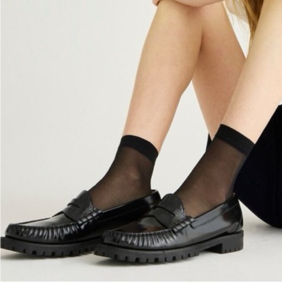 J.Crew Winona Lug Sole Penny Loafers in Spazzolato Leather - Picture 2 of 10